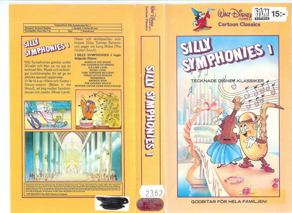 SILLY SYMPHONIES 1 (Vhs-Omslag)